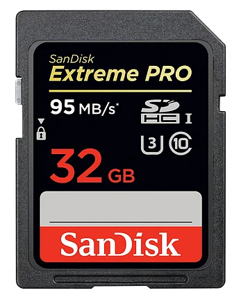 32GB///95MB/s  SanDisk Extreme PRO/ 4K Ultra HD, фото 2