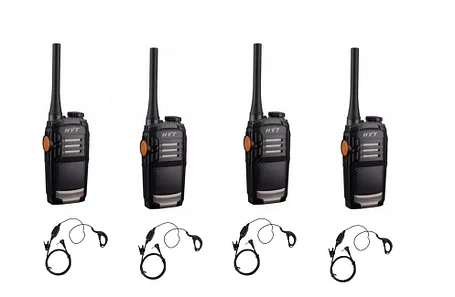 4x рации TC-320+ 4х наушника оригинал (3-5 км), фото 2