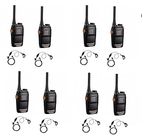 8x рации TC-320+ 8х наушника оригинал (3-5 км)