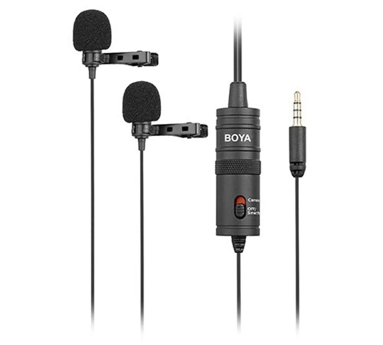 BOYA BY-M1DM  двойной Петличный стерео микрофон для смартфонов!
