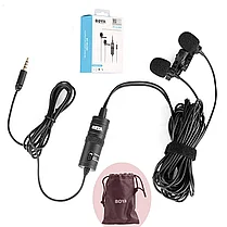 BOYA BY-M1DM  двойной Петличный стерео микрофон для смартфонов!, фото 2