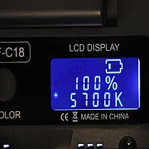 LED прожектор фонарь накамерный ZF-C18 цветной, фото 3