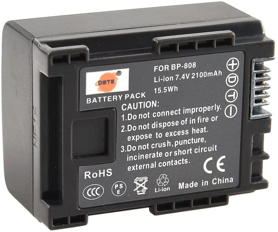 Аккумуляторы BP-808/809 от DSTE для Canon XA10  XA20 XA25 HF-G30 (дубликат)