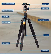 Штатив/ монопод  Beike Q999S алюминиевый Профессиональный для фотоаппарата, фото 2