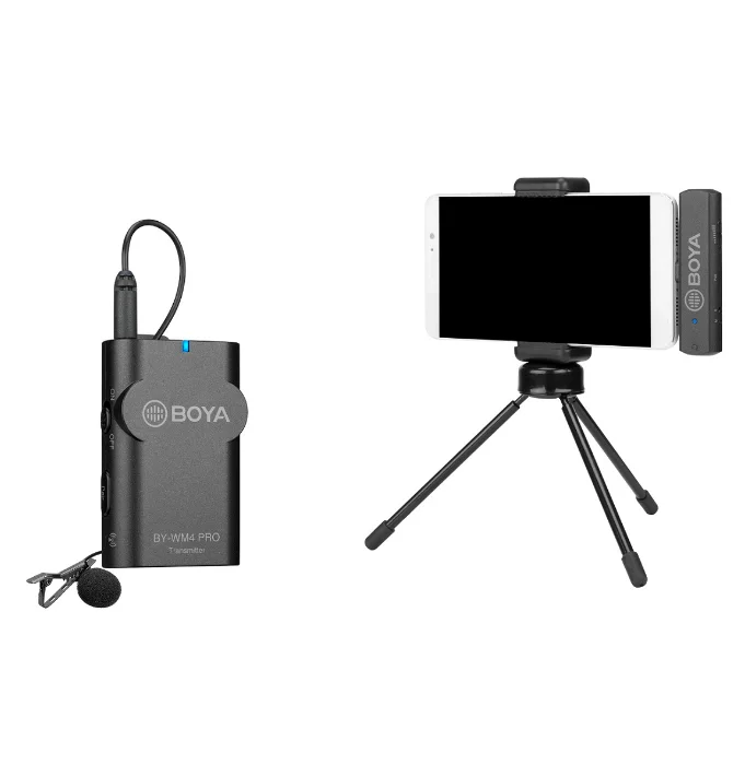 Boya BY-WM4 PRO5 Компактный беспроводной петличный микрофон комплект на АНДРОИД
