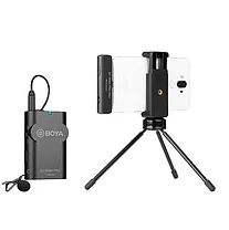 Boya BY-WM4 PRO5 Компактный беспроводной петличный микрофон комплект на АНДРОИД, фото 3
