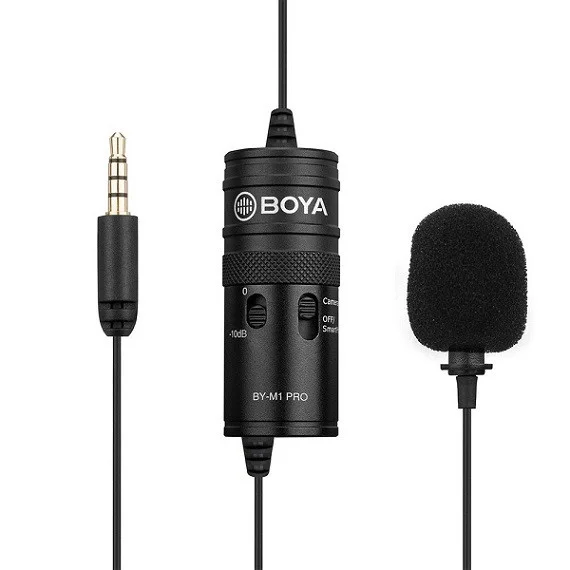 Петличный стерео микрофон от BOYA BY-M1 PRO в комплекте