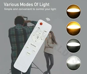 LED лампа с пультом FY190 85W  для съёмки, фото 2