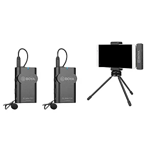 BOYA BY-WM4 PRO-K4  ДВОЙНОЙ Беспроводной петличный микрофон для iPhone, IOSc, фото 2