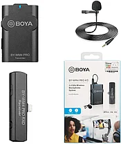 BOYA BY-WM4 PRO-K3 Беспроводной петличный микрофон для iPhone, IOS до 60 метров, фото 2