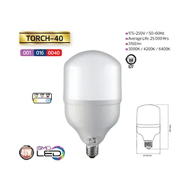 Светодиодная (LED) лампа 40W 6400K E27 для съёмки