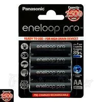 Eneloop Pro 4 аккумулятора по 2550 mAh Panasonic Япония Оригинал