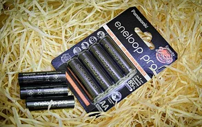 Eneloop Pro 4 аккумулятора по 2550 mAh Panasonic Япония Оригинал, фото 3