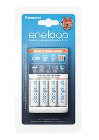 4 аккумулятора+ зарядное устройство Panasonic Eneloop BK-3MCCE (АА) 2000mAh Япония оригинал