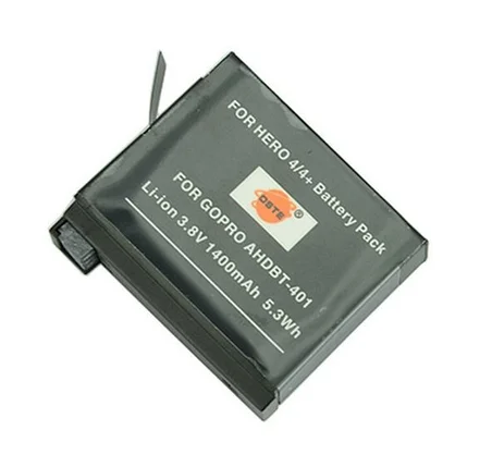 Аккумуляторы на GoPro hero 4 1400 mAh/ 3.8V / 5.3Wh, фото 2