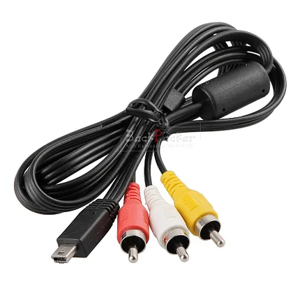 3 RCA AV-кабеля, аудио-и видеокабель для цифровой камеры Canon 5D Mark II 5D Mark III 1D X 1D Mark IV 6D 7D 60, фото 2