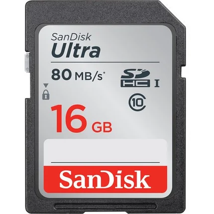 Карта памяти 16GB / 80MB/s Class 10  SanDisk SDHC UHS-I, фото 2