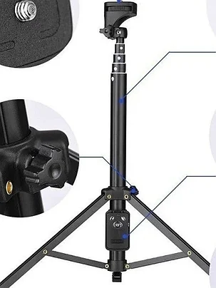 Штатив напольный Штатив для телефона YUNTENG VCT-1688 с треногой/напольный/Трипод/для съёмок, фото 2