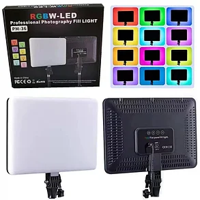 Пржекктор RGB  для студийной фотосъемки, лампа 3000K-6500K с регулируемой яркостью, фото 2