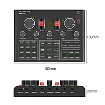 Микрофон BM800 комплект с кронштейном и микшером V9X pro , для блоггеров, ютуберов, фото 3
