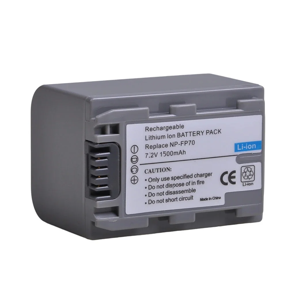 Аккумуляторы NP-FP70 Li-ion 7.2V 1500mAh  для Sony DCR серии