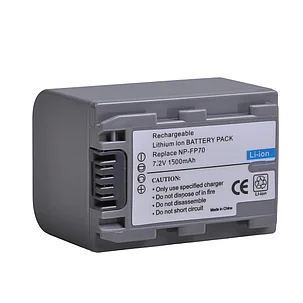 Аккумуляторы NP-FP70 Li-ion 7.2V 1500mAh  для Sony DCR серии, фото 2