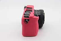 SONY A6400  Защитный силиконовый чехол Малиновый/Розовый, фото 3
