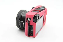SONY A6400  Защитный силиконовый чехол Малиновый/Розовый, фото 2