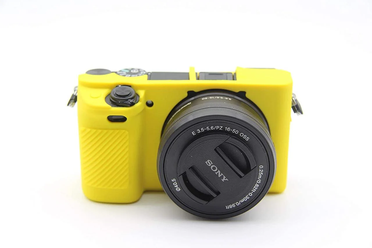 SONY A6400  Защитный силиконовый чехол Желтый
