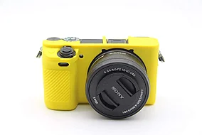 SONY A6400  Защитный силиконовый чехол Желтый
