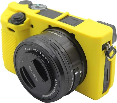 SONY A6300  Защитный силиконовый чехол Желтый, фото 2