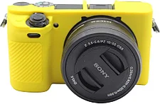 SONY A6300  Защитный силиконовый чехол Желтый, фото 3
