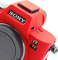 SONY A7R2   Защитный силиконовый чехол Красный, фото 3