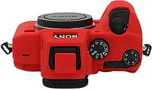 SONY A7R3  Защитный силиконовый чехол Красный, фото 2