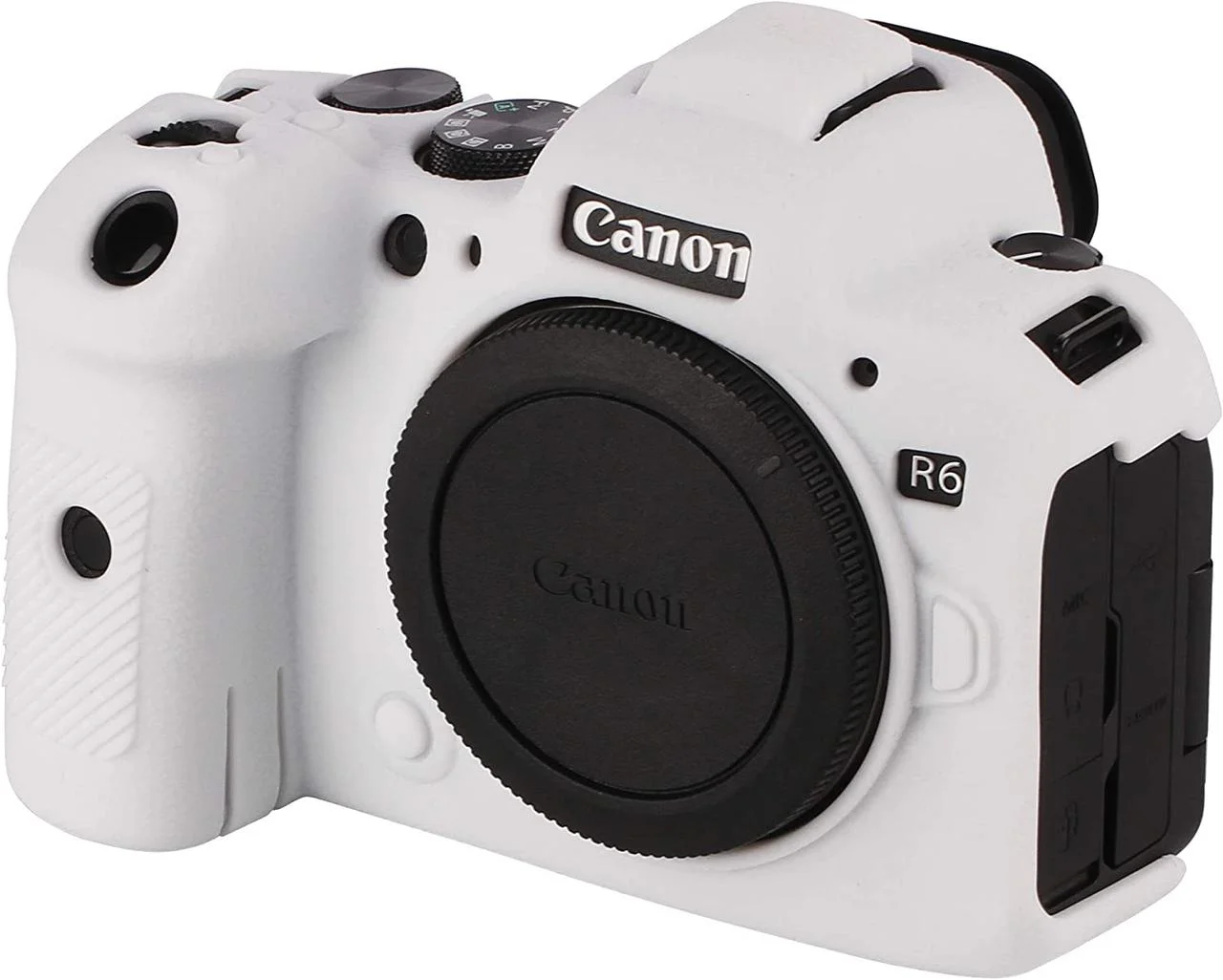 CANON R6 Защитный силиконовый чехол Белый