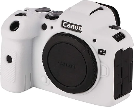 CANON R6 Защитный силиконовый чехол Белый, фото 2
