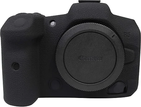 CANON R5 Защитный силиконовый чехол Черный, фото 2