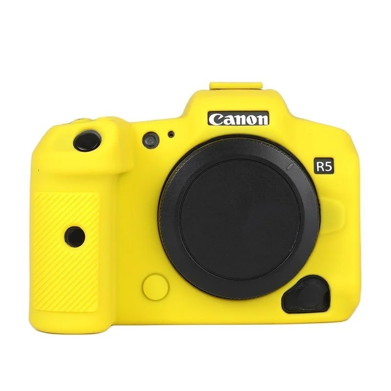 CANON R5 Защитный силиконовый чехол Желтый
