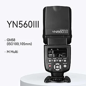 Вспышка YN-560 III Black на Nikon/ Canon + встроенный синхронизатор
