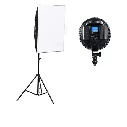 Софтбокс VISICO 50×70 с LED лампой с теплым и холодным светом, фото 2