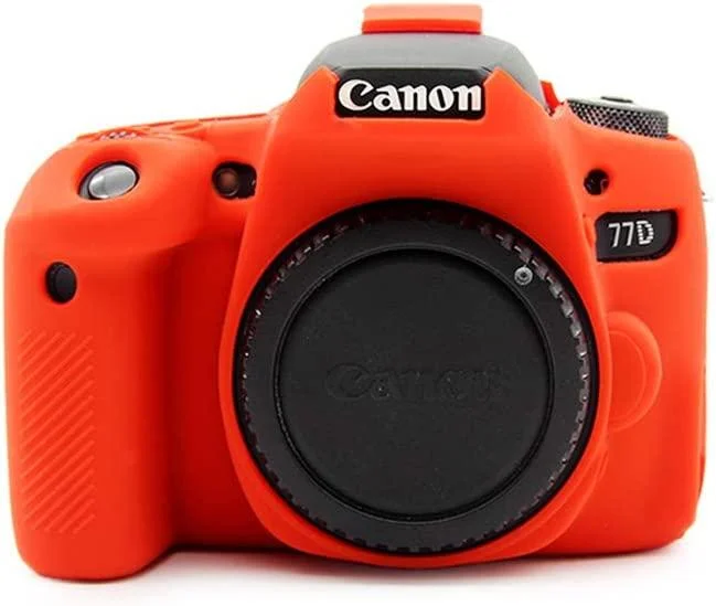 CANON EOS 77D Защитный силиконовый чехол Красный
