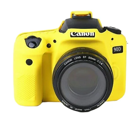 CANON 90D Защитный силиконовый чехол Желтый, фото 2