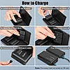 DB-NPF-W50 Зарядное устройство двойное POWERBANK, фото 3