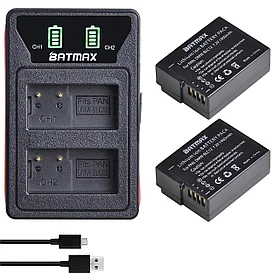 DMW-BLC12 двойное Зарядное устройство Batmax Smart USB Dual на DMW-BLC12 PANASONIC LUMIX