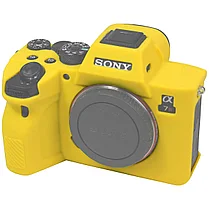SONY A7R4  Защитный силиконовый чехол Желтый, фото 3