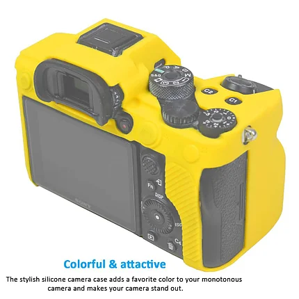 SONY A7R4  Защитный силиконовый чехол Желтый, фото 2