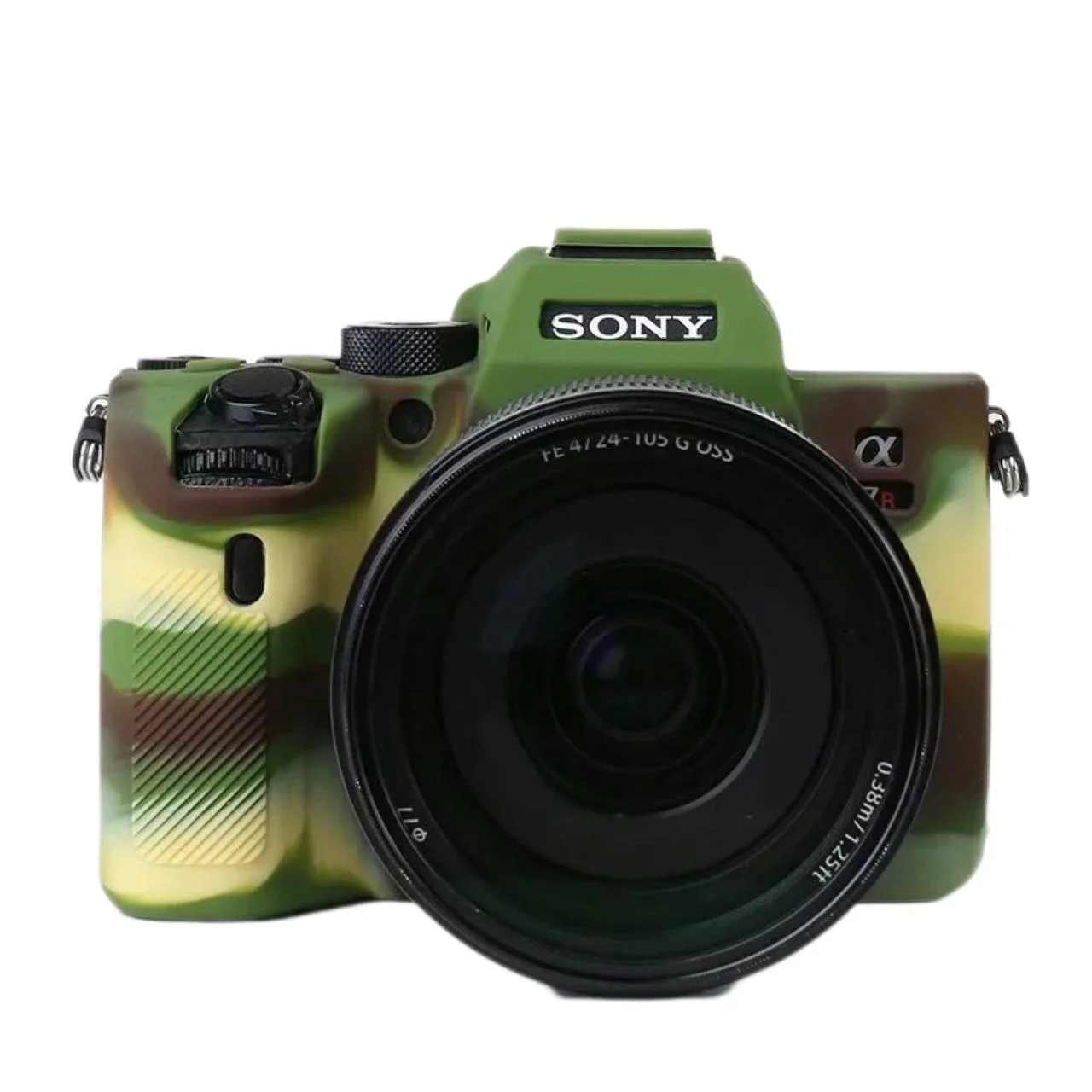 SONY A7R4  Защитный силиконовый чехол камуфляж