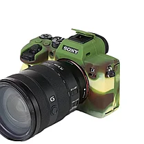 SONY A7R4  Защитный силиконовый чехол камуфляж, фото 3