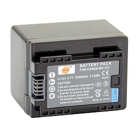 Аккумуляторы BP-727 для камер CANON VIXIA HF M50 M500 M52 M56 VIXIA HF R30