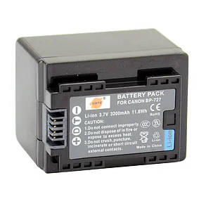 Аккумуляторы BP-727 для камер CANON VIXIA HF M50 M500 M52 M56 VIXIA HF R30, фото 2